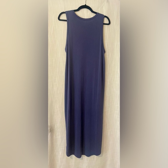 Lush Washed Denim Blue Midi Dress - Picture 6 of 10